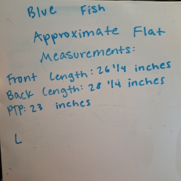 Unbranded Light Blue Sparkly Fish Embroidered Short Sleeve T-Shirt Size 2XL - Picture 5 of 5